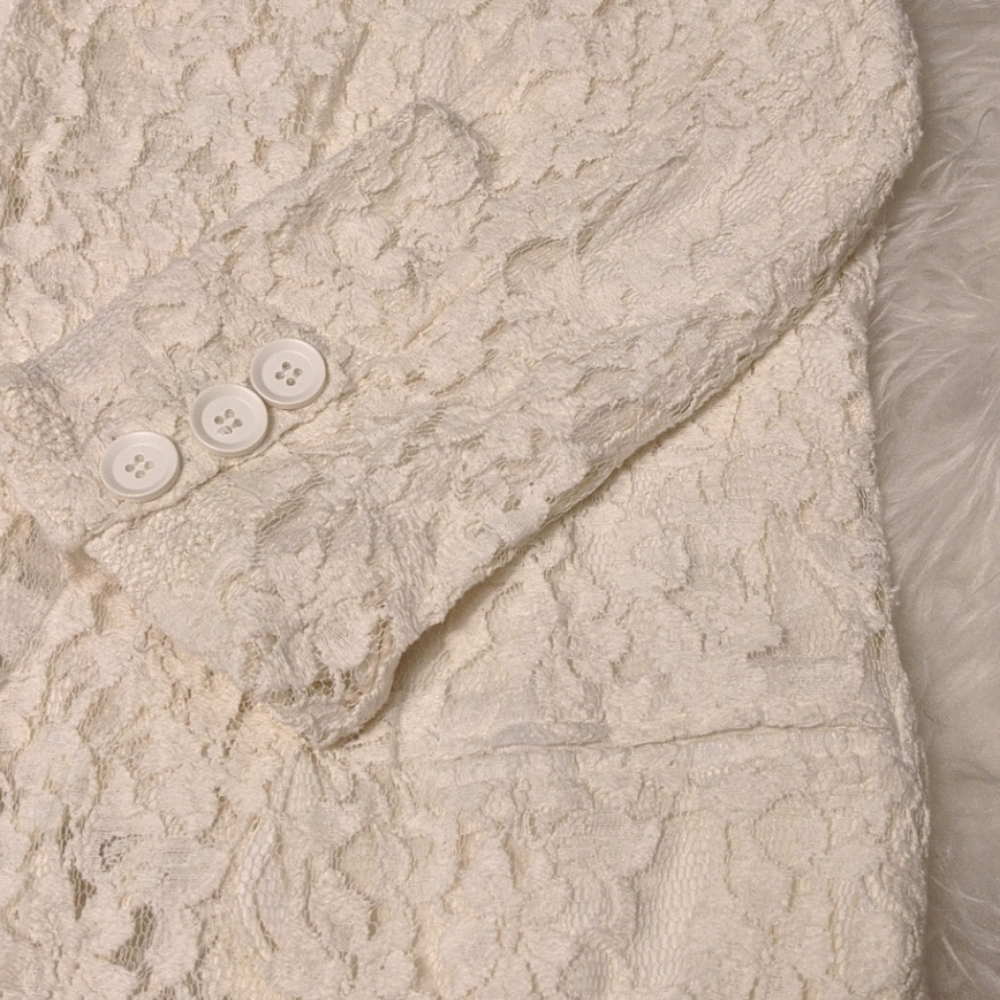 Lace 3/4 sleeve mock blazer Gibson Brand